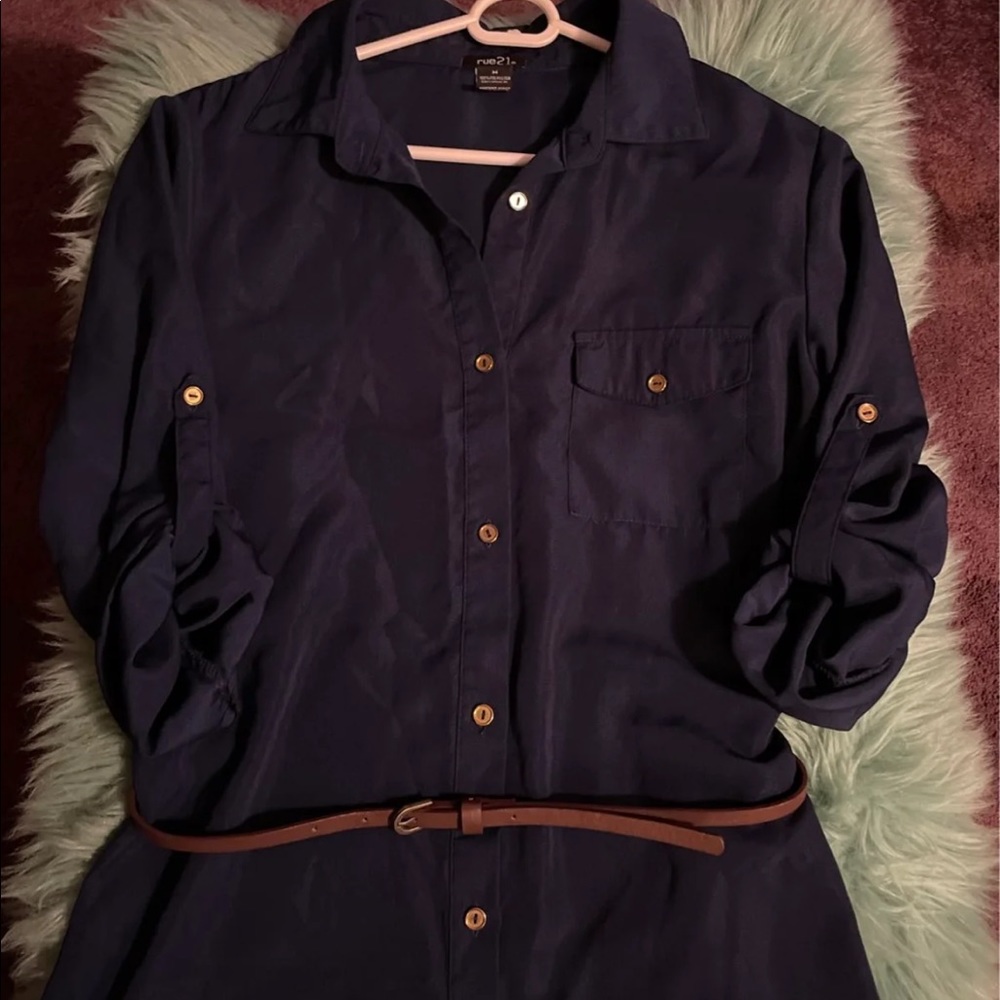 Rue 21 Button up shirt dress